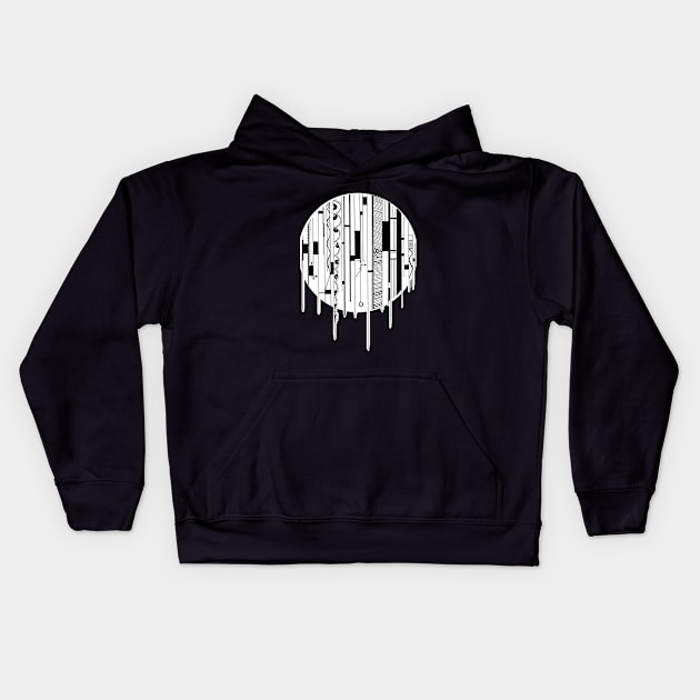 Minimal Lines Kids Hoodie by thealchemistdru